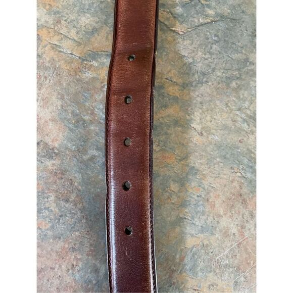 Trafalgar Brown Leather Braid Belt size 44 - Picture 5 of 6